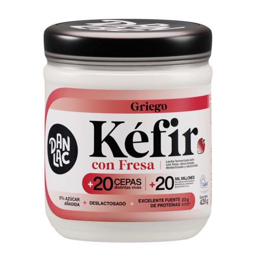 Danlac Griego Kéfir con fresa