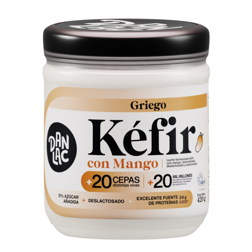 Danlac Griego Kéfir con mango